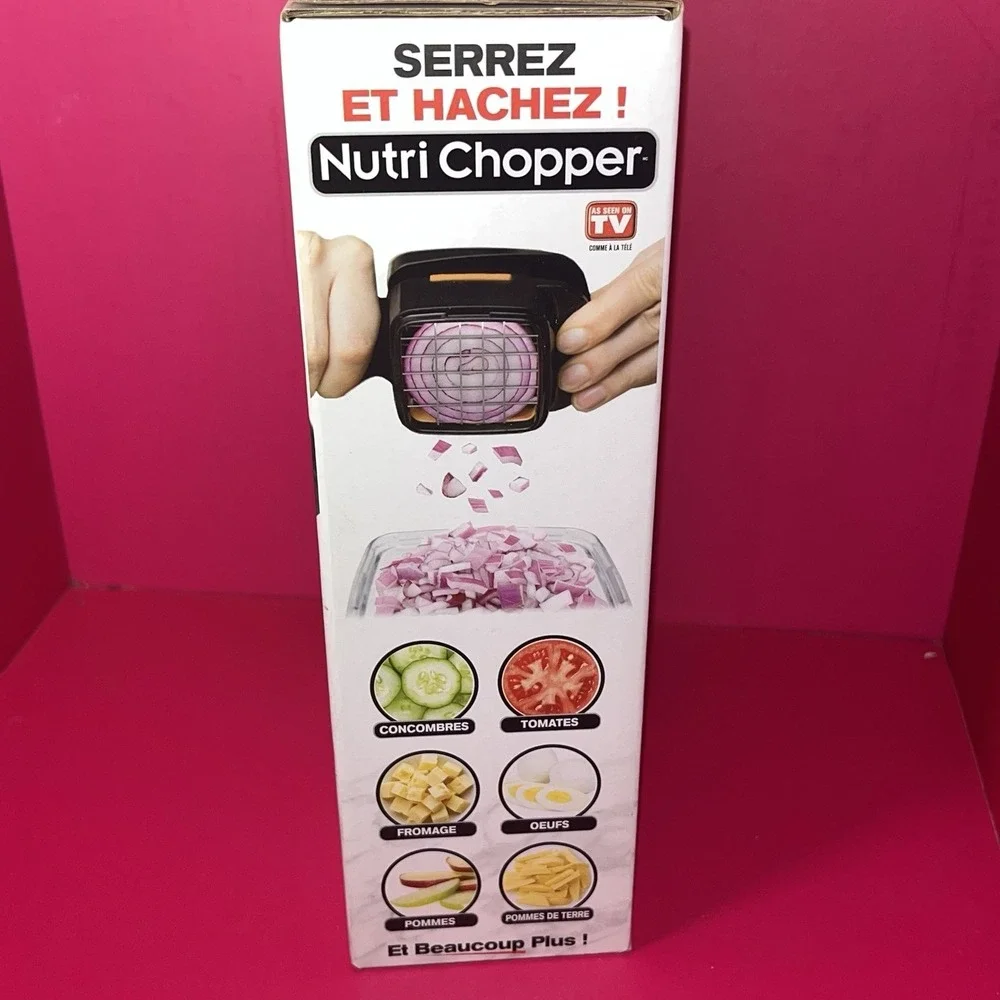 Nutri Chopper Kitchen‎ Appliance Slice, Wedge, Cube; Storage Container Included